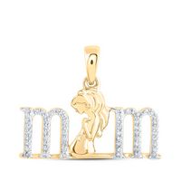 1/8CTW-DIA NK MOM PENDANT