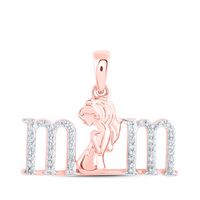 1/8CTW-DIA NK MOM PENDANT