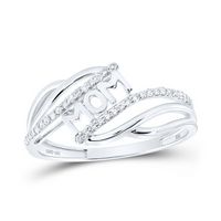 1/6CTW-DIA NK MOM RING