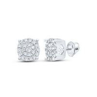 1/8CT-DIA P1 ROUND EARRING