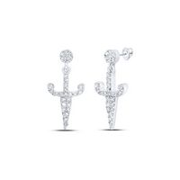 1/5CTW-DIA NK DAGGER DANGLE EARRING