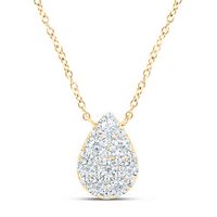 1/6CTW-DIA NK NECKLACE (18 INCH)