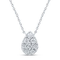 1/6CTW-DIA NK NECKLACE (18 INCH)