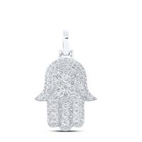 1/3CTW DIA P4 GIFT HAMSA PENDANT