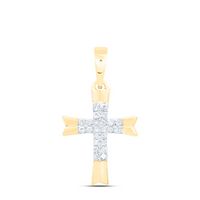 1/12 CTW DIA NK GIFT CROSS PENDANT