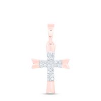 1/12 CTW DIA NK GIFT CROSS PENDANT