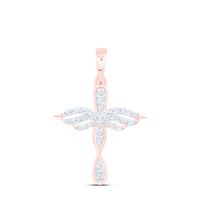 1/8 CTW DIA NK GIFT CROSS PENDANT