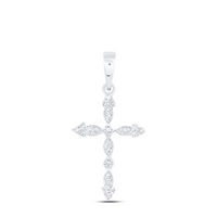 1/12 CTW DIA NK GIFT CROSS PENDANT