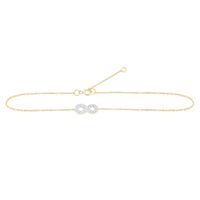 1/10 CTW DIA NK GIFT ANKLET (9 INCH)