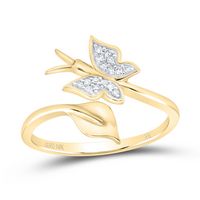 1/20CTW-DIA NK GIFT BUTTERFLY RING