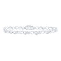 1/3CTW-DIA P1 GIFT INFINITY HEART BRACELET (7 INCH)