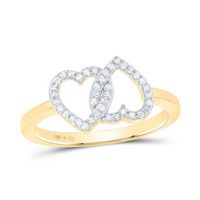 1/6CTW-NAT DIA P1 GIFT HEART RING