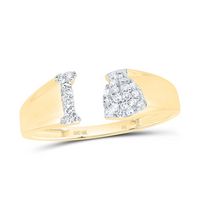 1/10CTW-NAT DIA NK GIFT INITIAL &quot;I&quot; LADIES RING