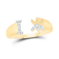 1/20CTW-DIA NK GIFT INITIAL &quot;I&quot; LADIES RING