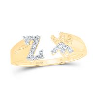 1/10CTW-DIA NK GIFT INITIAL &quot;Z&quot; LADIES RING