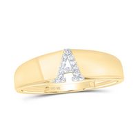 1/20CTW-DIA NK GIFT INITIAL &quot;A&quot; LADIES RING