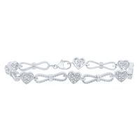 1/3CTW-DIA P1 GIFT HEART BRACELET(7 INCH)