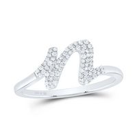 1/5CTW-DIA P1 GIFT INITIAL &quot;N&quot; LADIES RING