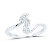 1/8CTW-DIA P1 GIFT INITIAL &quot;R&quot; LADIES  RING