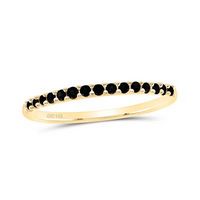 1/6CT-DIA BLACK DIAMOND GIFT LADIES BAND