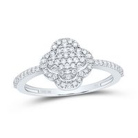 1/4CTW-DIA P1 GIFT CLOVER RING