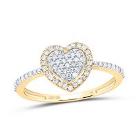 1/4CTW-DIA P1 GIFT HEART RING