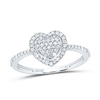 1/4CTW-DIA P1 GIFT HEART RING