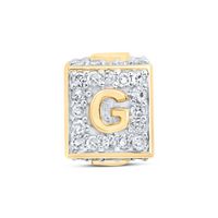 1/4CTW-DIA NK FASHION INITIAL &quot;G&quot; BRACELET BOX
