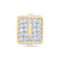 1/3CTW-DIA NK FASHION INITIAL &quot;I&quot; BRACELET BOX