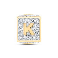 1/3CTW-DIA NK FASHION INITIAL &quot;K&quot; BRACELET BOX