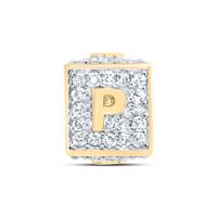 1/3CTW-DIA NK FASHION INITIAL &quot;P&quot; BRACELET BOX