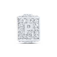 1/3CTW-DIA NK FASHION INITIAL &quot;P&quot; BRACELET BOX