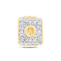 1/4CTW-DIA NK FASHION INITIAL &quot;Q&quot; BRACELET BOX