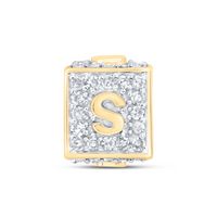 1/4CTW-DIA NK FASHION INITIAL &quot;S&quot; BRACELET BOX