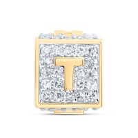 1/3CTW-DIA NK FASHION INITIAL &quot;T&quot; BRACELET BOX