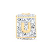 1/3CTW-DIA NK FASHION INITIAL &quot;U&quot; BRACELET BOX
