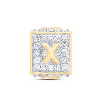 1/3CTW-DIA NK FASHION INITIAL &quot;X&quot; BRACELET BOX