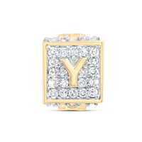 1/3CTW-DIA NK FASHION INITIAL &quot;Y&quot; BRACELET BOX