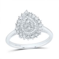 1/8CTW-DIA P1 GIFT PEAR RING