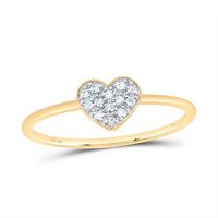 1/12CTW-DIA CN GIFT HEART RING