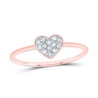 1/12CTW-DIA CN GIFT HEART RING