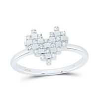 1/8CTW-DIA P1 GIFT HEART RING