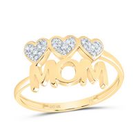 1/10CTW-NAT DIA P1 GIFT MOM HEART RING