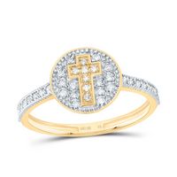 1/8CTW-DIA NK GIFT CROSS ROUND RING
