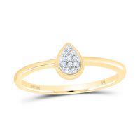 0.03CTW-DIA P1 GIFT PEAR RING