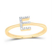 1/20CTW-DIA NK GIFT INITIAL &quot;E&quot; RING