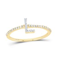 1/6CTW-DIA NK GIFT INITIAL &quot;L&quot; RING
