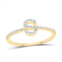 1/6CTW-DIA NK GIFT INITIAL &quot;S&quot; RING