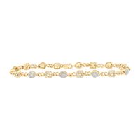 1/4 CT-DIA P1 GIFT PEAR BRACELET (7 INCH)