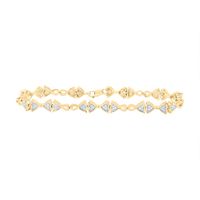 1/3 CT-DIA P1 GIFT HEART BRACELET (7 INCH)